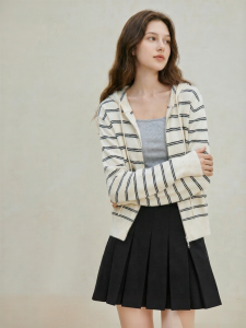 INMAN | Hooded Double Zip Knitted Cardigan