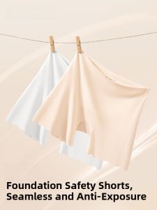 PIER N°5 | Herbal Initial Color Foundation Liquid Safety Pants Women Anti Exposure Seamless Ice Silk Underwear Two In One Antibacterial Base Layer Pants