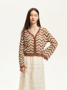 Vero Moda | Áo Cardigan Ngắn Len Đan Dây Dễ Thương cho Phụ Nữ Mùa Thu