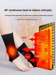 Heating Ankle Support Brace Men Women Winter Warmth Sprained Ankle Protection Neck Massager Equipment Non Heating Ankle Care