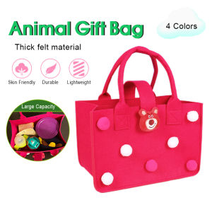 Felt Handbag Tote Bag Storage Bag Shopping Bag Large Capacity Shoulder Bags Women Bags Lunch Bag Christmas Gift Bag Beg Tangan Anak