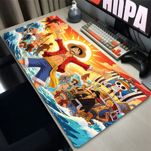 Bandai | Big Mouse Pad Cool Keyboard Pad Anime Gaming Accessories O-one P-piece luffy Game Extended Mat Table Lock Edge Computer Mousepad