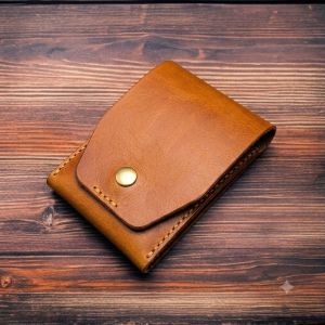 Ví Kẹp Tiền Mini Da Thật Khoá Nam Châm Ví Sen Ví Mini Phong Cách Cá Tính Kích Thước 11cm x 8cm