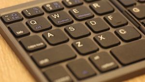 Foldable Bluetooth Keyboard QWERTY Touchpad USB Charging Wireless Portable Phone Tablet