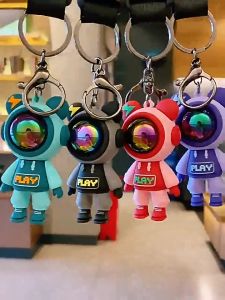 พวงกุญแจ ป้องกันการสูญหาย มี4สี สําหรับห้อยกระเป๋านักเรียน รถยนต์ พวงกุญแจจี้การ์ตูน