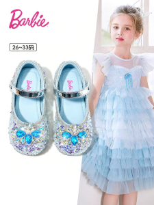 Barbie(Barbie Collector) | Giày Công Chúa Đế Mềm Có Trang Trí Pha Lê Cho Bé Gái