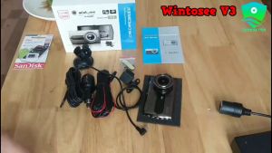 Tặng thẻ xịn 32Camera hành trình wintosee V3 hình ảnh 1296p siêu nét goc quay rộng chống ngược sáng