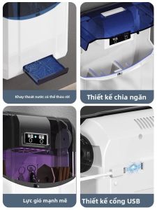 MENGCHUANG | Intelligent Disinfection and Drying Chopstick Box Small Home Wall-mounted Holder