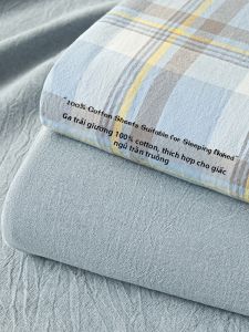 KAMONI | Bộ Drap Giường 100% Bông Cotton Dùng Quanh Năm