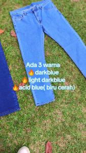 AZYJEANS  Men Stretchable Premium Denim 13oz Sky Blue/ Slimfit Cutting Kod 777