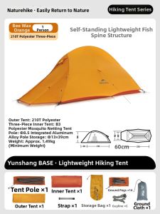 NatureHike | Ultralight Portable Double Camping Tent