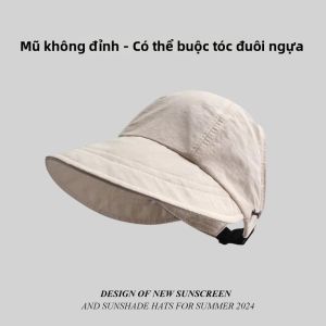 JIFANPAUL | Mũ Nón Rộng Dành Cho Mặt Thon Gọn Có Thể Đặt đuôi Ngựa