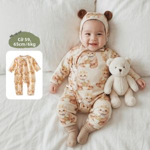 aqpa | Bodysuit Bé 100% Cotton Mới Cho Mùa Thu/Xuân