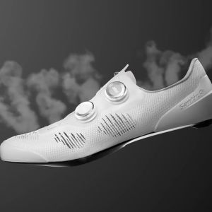 Santic รองเท้าขี่จักรยานชายและหญิงความแข็ง 14 คาร์บอนไฟเบอร์แข่งซูเปอร์แสงถนนรองเท้ากีฬาขี่จักรยาน