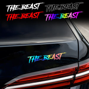 The Beast Motorcycle Reflective Waterproof Decals Bicycle Laser Engraved Sticker Car Body Decorative Sticker for Xmax 300 Aerox V2 V3 Nmax 155 125