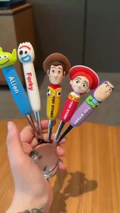 hot toys | Toy Story 5 Woody Buzz Lightyear Jessie Forky Alien Cartoon Character Spoon Fork Cutlery Set Birthday Christmas Gift For Fans