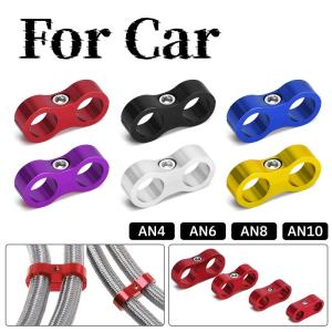 🚚【Sản phẩm mới + Miễn phí vận chuyền】🚚1PC đôi khoan ống Clamp-AN6 phôi thép dầu nhiên liệu ống nước tách diverter kẹp dây nhôm tách JR-SLJN01