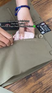 Celana Formal Pria Kerja Slim Fit Bahan Choco Coklat Dean Series Jumbo Size 28-38 Casual Modern
