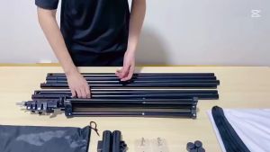 UDelectronic จอโปรเจคเตอร์ พร้อมขาตั้ง  Projector Screen จอรับภาพ 4K รองรับการฉายภาพ 3D แบบตั้งพื้น