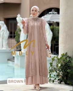 (9) MDLY GAINA Baju Gamis dress Wanita Muslimah Gaina Dress by Mdly. Nazra Sha