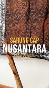 PROMO Sarung Santri Batik Nusantara Dewasa Motif Cap Malam Katun Halus | stok banyak free/gratis kardus