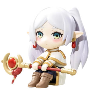 Bandai | Frieren Beyond Journeys End Anime Character Frieren Q-version sitting posture Figures PVC Collectible Model Gift for Anime fans