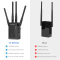 Wavlink AC1200 Dual Band Wireless Range Extender WiFi Repeater Router WPS Button 4 External Antennas. 