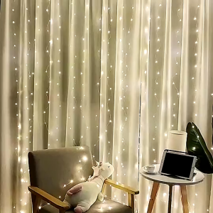 3M 300 LED Window Curtain String Light 8 Lighting Modes USB String Lights Fairy Lights For Home Room Bedroom Wedding Party Decoration Garland Lampu
