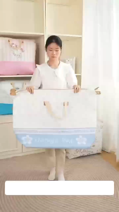 ถุงเก็บของลายดอกและลายหมีสุดมินิมอล  ใช้จัดบ้านหรือพกเดินทาง