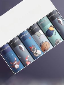 MiiOW | กางเกงบ็อกเซอร์ชายผ้าฝ้ายแท้ระบายอากาศได้ดี MiiOW ทรงสปอร์ต ไร้ตะเข็บ ลายการ์ตูน ป้องกันแบคทีเรีย สำหรับเยาวชนและวัยรุ่น