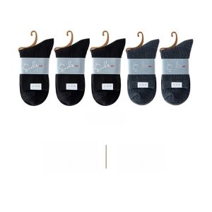 Mens Cotton Socks Anti-Odor Mid-Calf Sports Winter Black White Pure Cotton Breathable Comfortable Mens Footwear Accessories