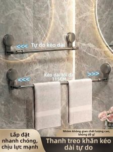SHENYUAN | Giá Treo Khăn Có Thể Mở Rộng Bằng Hút Chân Không