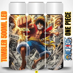 Tumbler One Piece Aesthetic Polos – Termos Stainless 500ml Tahan Panas Dingin Gelas & Botol Minum