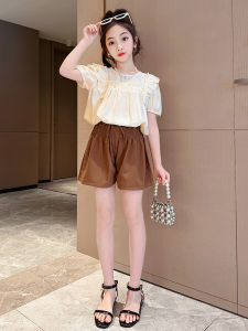 ชุดเด็กผู้หญิงฤดูร้อน ชุดลำลอง 2 ชิ้น แฟชั่นฤดูร้อน เสื้อยืด กางเกงขาสั้น ชุดเด็กผู้หญิง ชุดสองชิ้น ชุดเด็กผู้หญิง