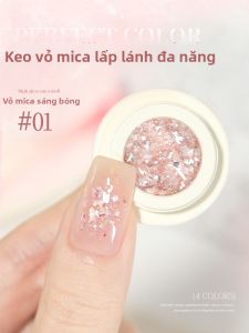 Perfect color | Sơn Móng Tay Bóng Ngọc Trai với Viên Kim Tự Thất
