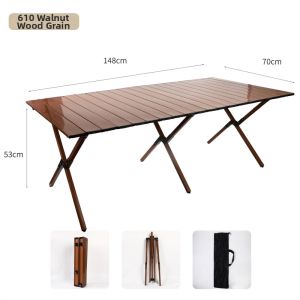 LINSI | Portable Carbon Steel Camping Table