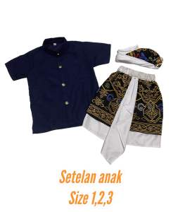 Setelan Anak Laki-Laki Safari + Kan Cut + Udeng Setengah Jadi