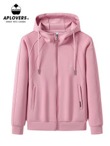 APLOVERS | Pretty Pink Hoodie Spring/Autumn Slim Casual Jacket