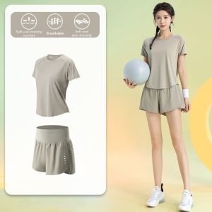 BAISILING | Quick-Drying Breathable Loose Fit Womens Sports Set for Marathon Training