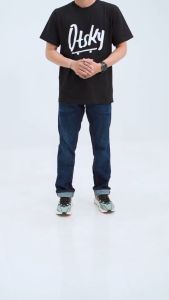 Otsky Kaos Pria Font Skate Cotton Combed 24s