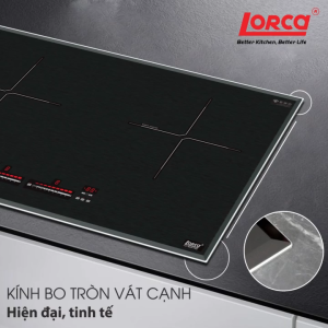 Bếp từ đôi Lorca LCI 809 Pro mặt kính Schott Ceran điều khiển cảm ứng trượt nhiều chế độ nấu an toàn
