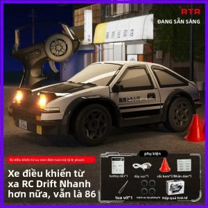 Xe Điều Khiển Từ Xa Tốc Độ Cao RC Drift Tỷ Lệ 1:64 Điều Khiển 2.4G Đồ Chơi Đua Xe Điện Để Bàn Dành Cho Bé Trai Và Trẻ Em Quà Tặng Với Khoảng Cách Điều Khiển 10m