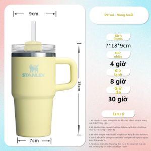 Stanley | Cốc ống hút giữ lạnh cách nhiệt inox 304