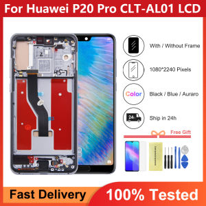 For Huawei P20 Pro LCD Display Touch Screen Digitizer Assembly Replacement Compatible with CLT-AL01 CLT-L29 CLT-L09 Models