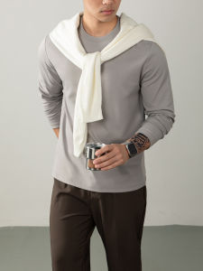TUCANO | Long Sleeve Cloudy Feeling Rayon Silk Cotton T-Shirt