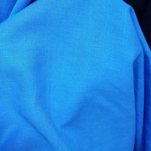 Bahan Kain Linen Slub Warna Biru Harga 05m