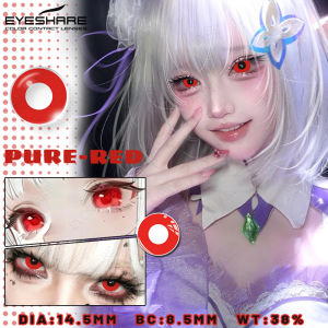 EyeShare | EYESHARE 1pair Crazy White Lenses Cosplay Colored Contact Lenses Red Eyes Contact Halloween Makeup Lens Anime Black Eye Lenses