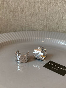 CAFFTI | Unique Silver High-End Luxe Earrings