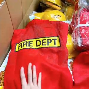 ✅[11-40kg] Quần Áo Cứu Hỏa Trẻ Em. Trang Phục Hóa Trang Lính Cứu Hỏa Cho Bé Từ 3-12 Tuổi