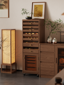 DONGMU | Tủ Lưu Trữ Phong Cách Cổ Điển Gỗ Thật